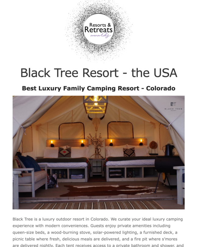 Lux Life - Resorts & Retreats Award